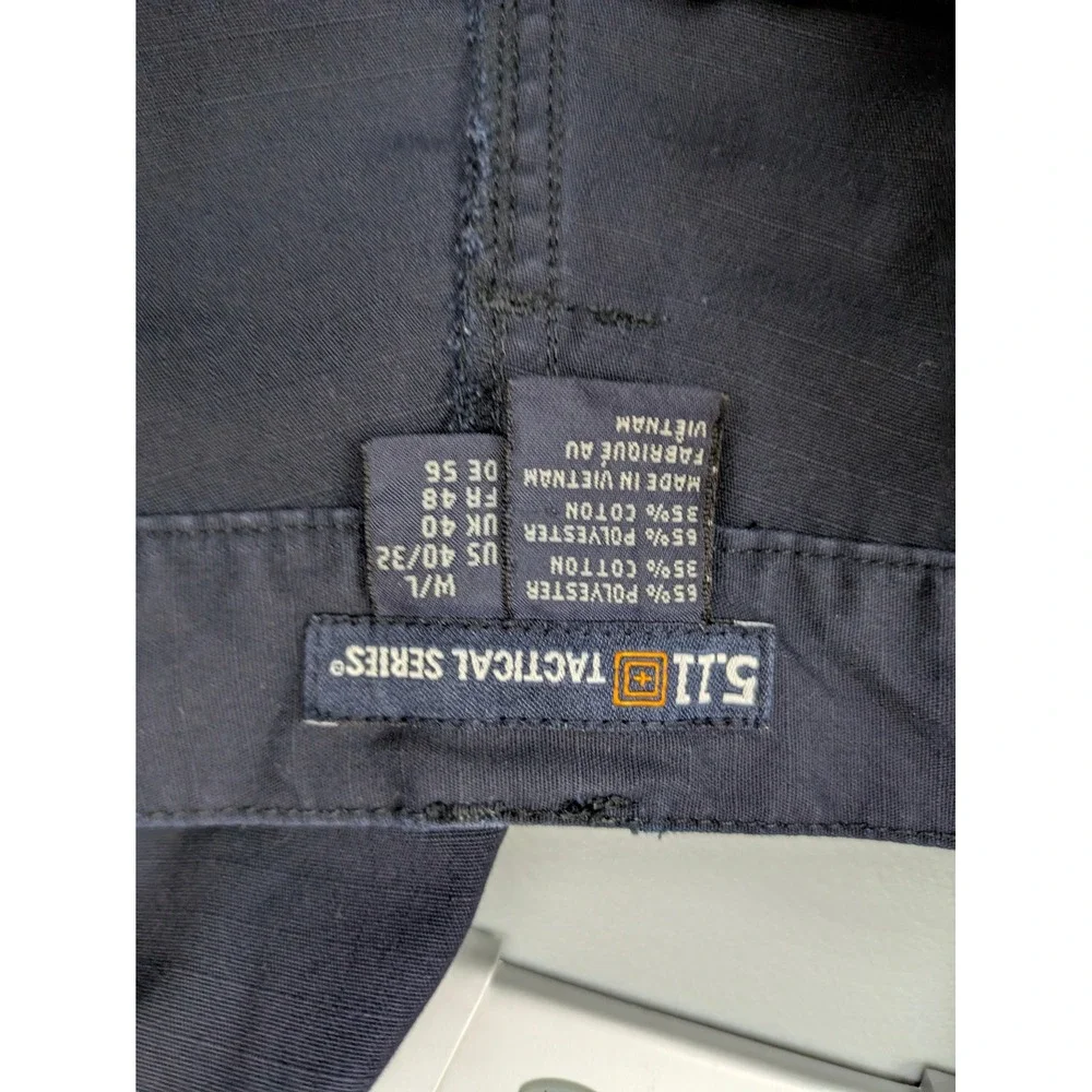 Tactical Gorpcore Cargo Pants Mens 40x32 Black Ripstop‎ 5.11 Tactical Series